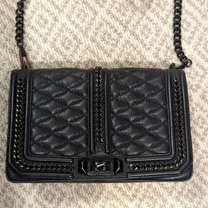 Black Rebecca minkoff chain purse